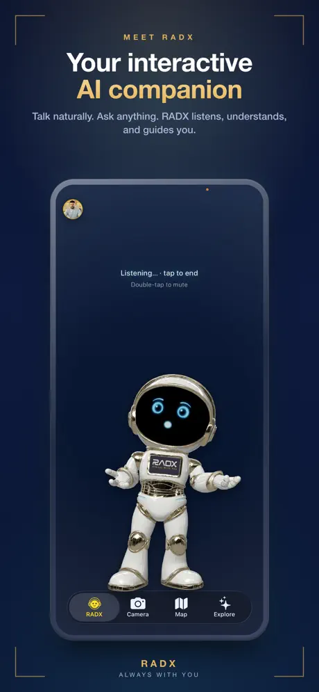 RADX app screen
