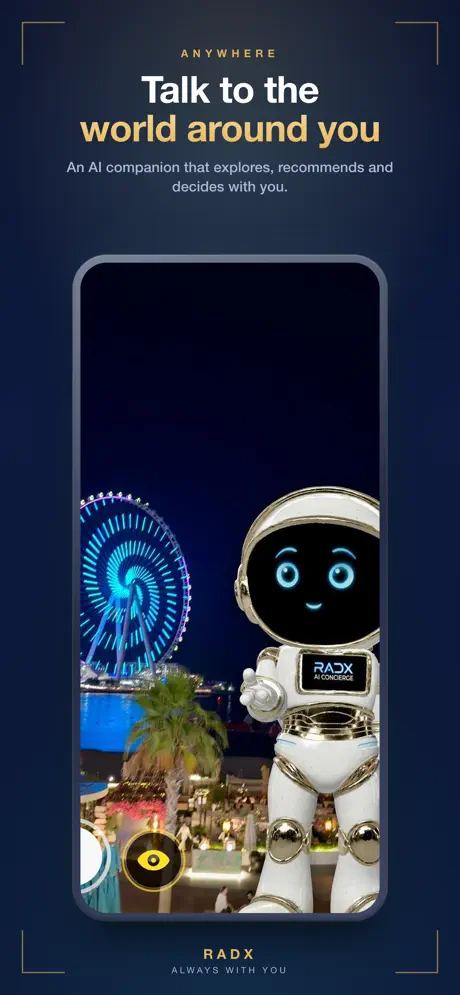 RADX app screen