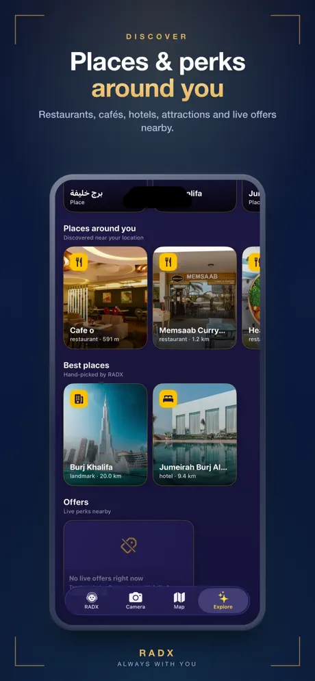 RADX app screen