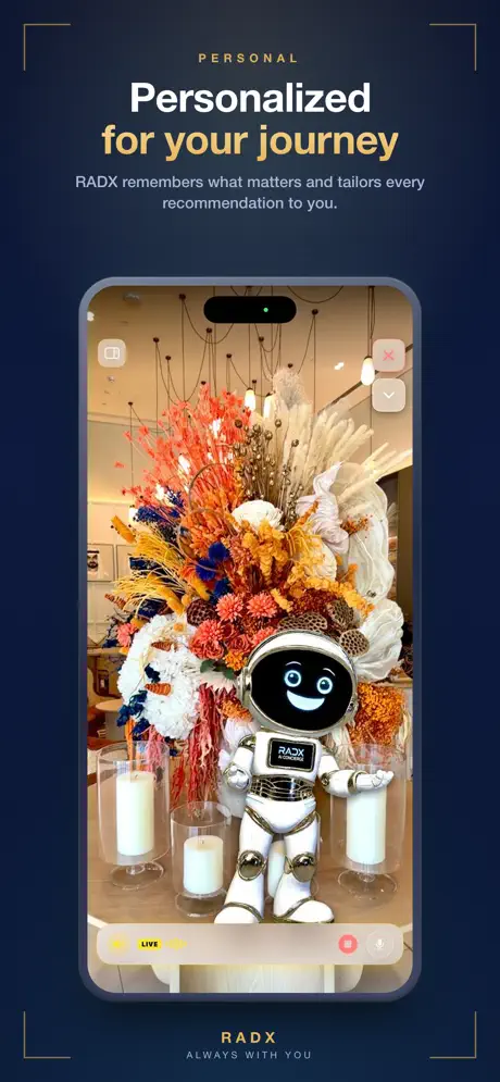 RADX app screen
